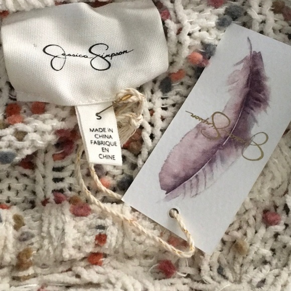 Jessica Simpson Confetti Crewneck Sweater-Size Small - NWT - Picture 3 of 7